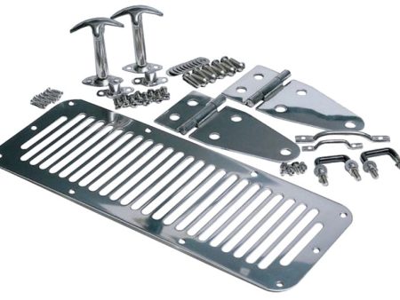 Rampage 1978-1983 Jeep CJ5 Hood Set - Stainless Cheap