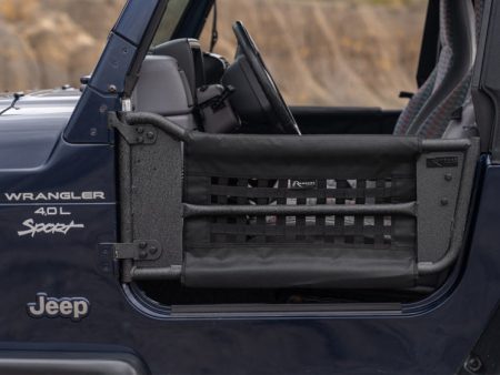 Rampage 1997-2006 Jeep Wrangler(TJ) 2-Door Tube Doors With Netting - Black Sale