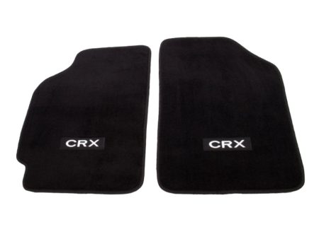 NRG Floor Mats - 88-91 Honda Civic (CRX Logo) - 2pc. Hot on Sale