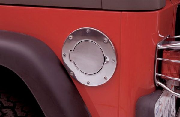 Rampage 1997-2006 Jeep Wrangler(TJ) Billet Style Gas Cover - Polished Online