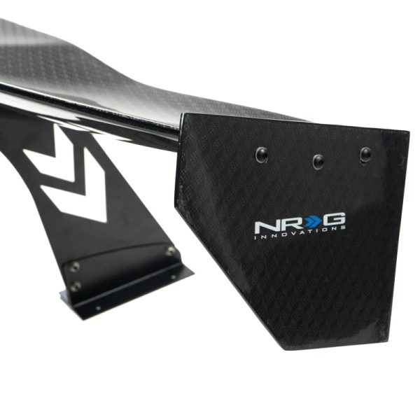 NRG Carbon Fiber Spoiler - Universal (69in.) w  Diamond Weave NRG Logo Stand Cut Out Lrg Side Plate Cheap