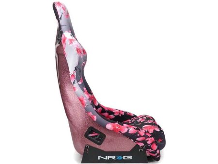 NRG FRP Bucket Seat PRISMA Japanese Cherry Blossom Edition W  Pink Pearlized Back - Medium Fashion