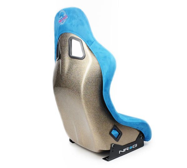 NRG FRP Bucket Seat ULTRA Edition - Medium (Blue Alcantara Pearlized Back) Online Sale