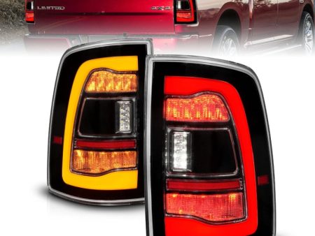 ANZO 09-18 Dodge Ram 1500 Sequential LED Taillights Black w Switchback Amber Signal Online