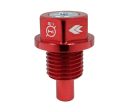 NRG Magnetic Oil Drain Plug M14X1.5 Acura Honda Mazda Mitsubishi - Red For Sale