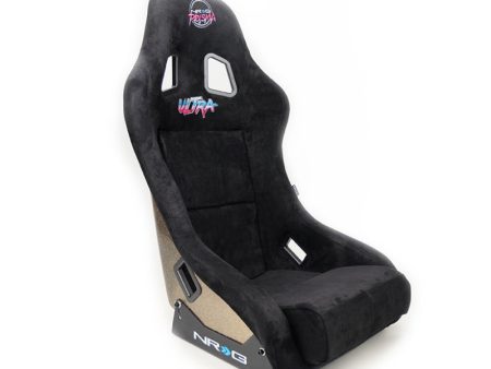 NRG FRP Bucket Seat ULTRA Edition - Medium (Black Alcantara Gold Glitter Back) Online