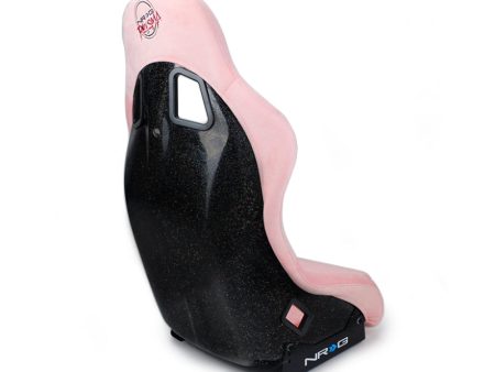 NRG FRP Bucket Seat Prisma Edition w  Pearlized Back and Pink Alcantara (Medium) Cheap