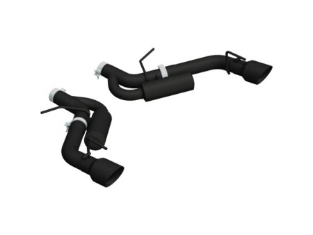 MBRP 16-19 Chevrolet Camaro SS Dual Rear Exit Axle Back w  4.5in OD Tips - BLK (Non NPP Models) Fashion