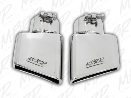 MBRP Universal Tip 4.50in x 2.75in ID Rectangle Angled Cut 3in OD Inlet 7in Lgth T304 Passenger Side Online Hot Sale