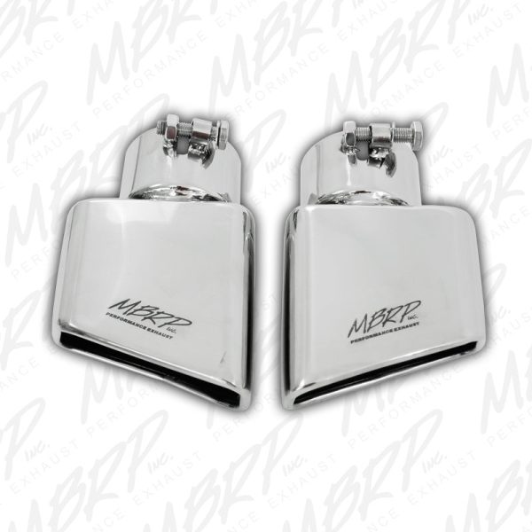 MBRP Universal Tip 4.50in x 2.75in ID Rectangle Angled Cut 3in OD Inlet 7in Lgth T304 Passenger Side Online Hot Sale