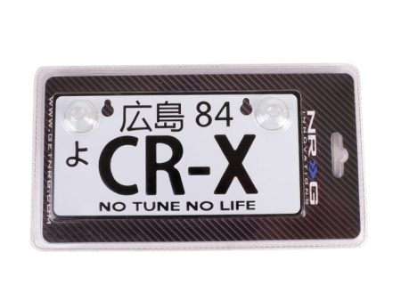 NRG Mini JDM Style Aluminum License Plate (Suction-Cup Fit Universal) - CR-X Online Hot Sale