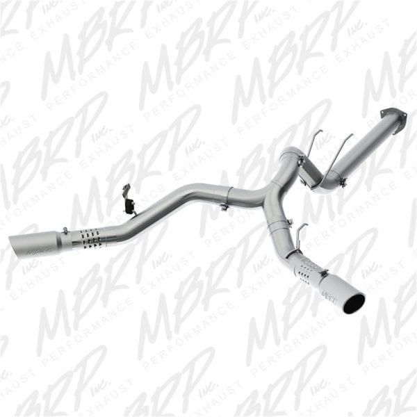 MBRP 17-19 Ford F-250 350 450 6.7L 4in Filter Back Cool Duals T409 Exhaust System For Discount