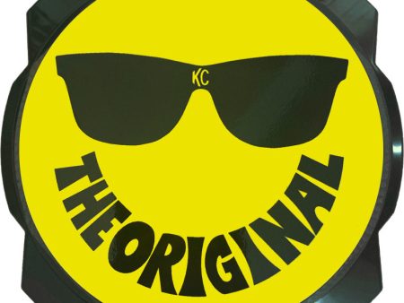 KC HiLiTES 6in. Hard Cover for Gravity Pro6 LED Lights (Single) - Smiley Face- Yellow Black KC Logo Fashion