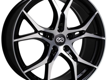 Enkei Vulcan 17x7.5 45mm Offset 5x100 Bolt 72.6mm Bore Black Machined Wheel Online Sale