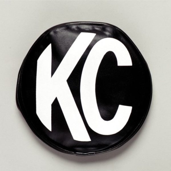 KC HiLiTES 6in. Round Soft Cover (Pair) - Black w Yellow KC Logo Sale