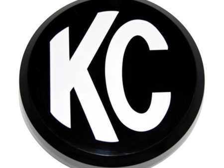 KC HiLiTES 6in. Round Hard Cover for Daylighter SlimLite Pro-Sport (Single) - Black w White KC Logo Discount