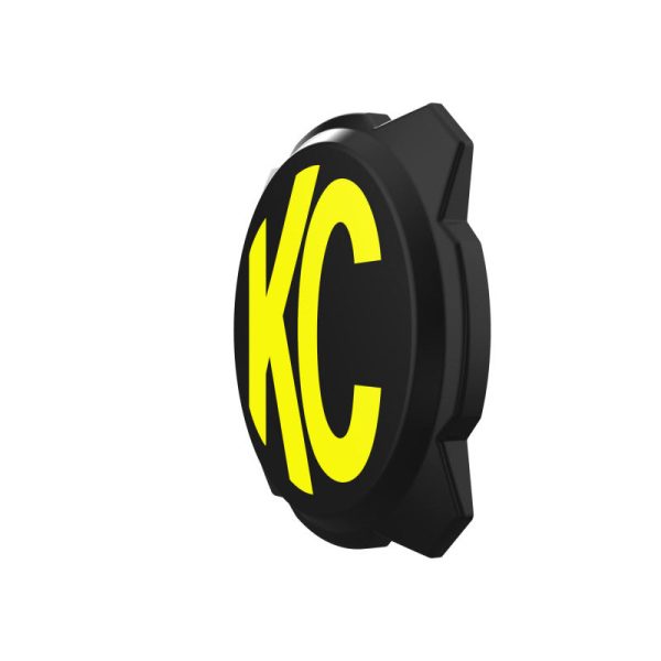 KC HiLiTES 6in. Hard Cover for Gravity Pro6 LED Lights (Single) - Black w Yellow KC Logo Online now