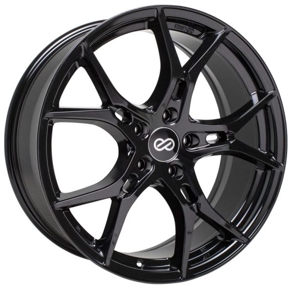 Enkei Vulcan 19X8.0 35mm Offset 5x114.3 Bolt 72.6mm Bore Gloss Black Wheel Sale