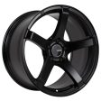 Enkei Kojin 18x9.5 15mm Offset 5x114.3 Bolt Pattern 72.6mm Bore Dia Matte Black Wheel Supply