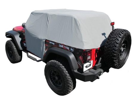 Rampage 2007-2018 Jeep Wrangler(JK) Cab Cover With Door Flaps - Grey Discount