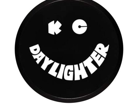 KC HiLiTES 6in. Round Hard Cover for Daylighter SlimLite Pro-Sport (Single) - Black w White Smile Fashion