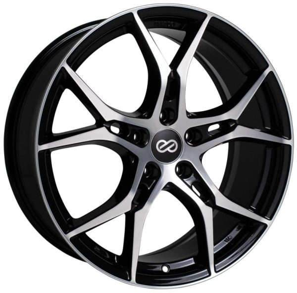 Enkei Vulcan 19X8.0 45mm Offset 5x114.3 Bolt 72.6mm Bore Black Machined Wheel For Cheap