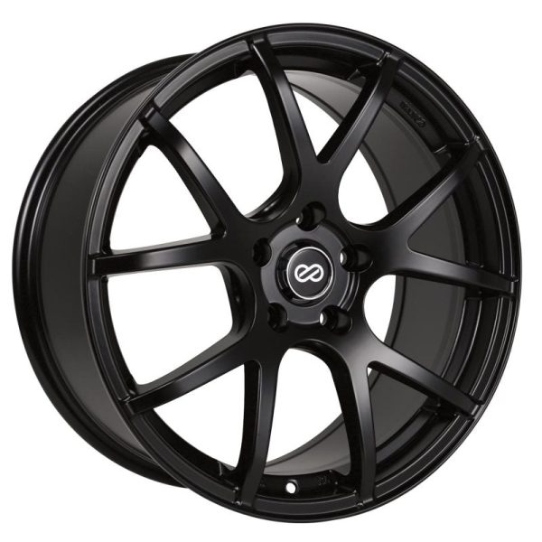 Enkei M52 18x8 40mm Offset 5x114.3 Bolt Pattern 72.6mm Bore Dia Matte Black Wheel on Sale