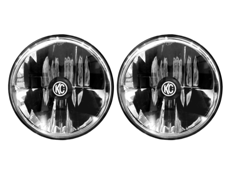 KC HiLiTES 07-18 Jeep JK (Not for Rubicon Sahara) 7in. Gravity LED DOT Headlight (Pair Pack System) For Cheap