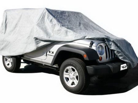 Rampage 2007-2018 Jeep Wrangler(JK) Car Cover - Grey Online Sale