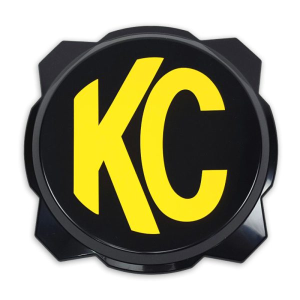 KC HiLiTES 6in. Hard Cover for Gravity Pro6 LED Lights (Single) - Black w Yellow KC Logo Online now