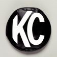 KC HiLiTES 6in. Round Soft Cover (Pair) - Black w Yellow KC Logo Sale