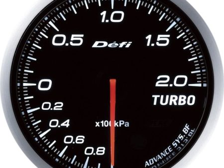 Defi DF09901 Advance BF Bar Boost Gauge, White, 60mm For Sale