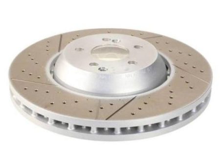 SHW 15-20 Dodge Challenger Charger V6 V8 Front Drilled-Slotted Lightweight Brake Rotor (68184587AE) Sale