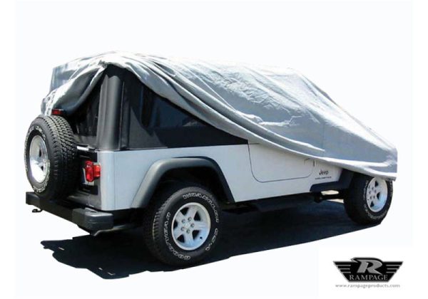 Rampage 2004-2006 Jeep Wrangler(TJ) LJ Unlimited Car Cover - Grey Online now